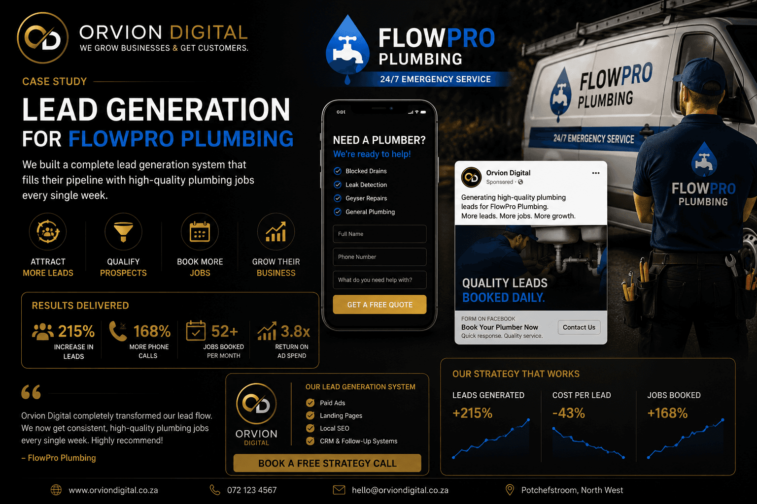 FlowPro Plumbing portfolio project